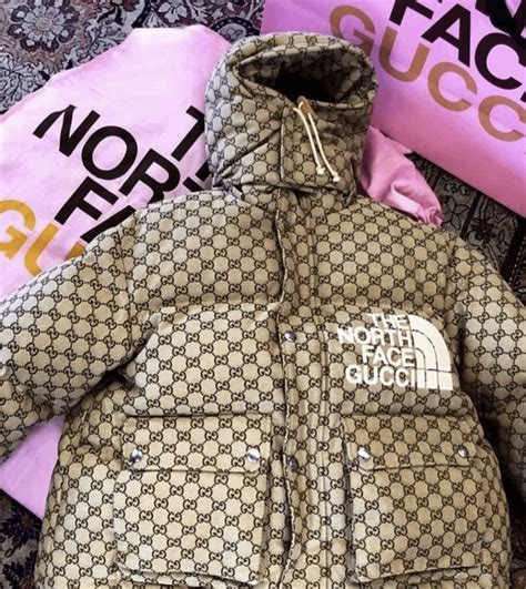 north face gucci brown hoodie|Gucci north face jacket puffer.